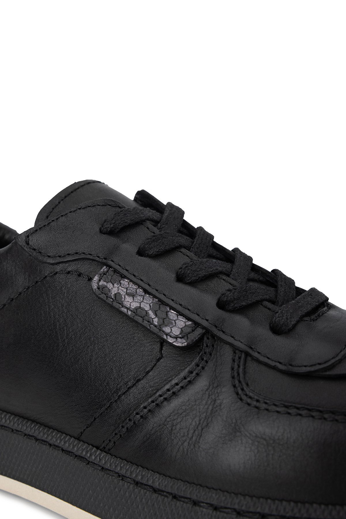 Tamer Tanca Kadın Hakiki Deri Siyah Sneakers & Spor Ayakkabı