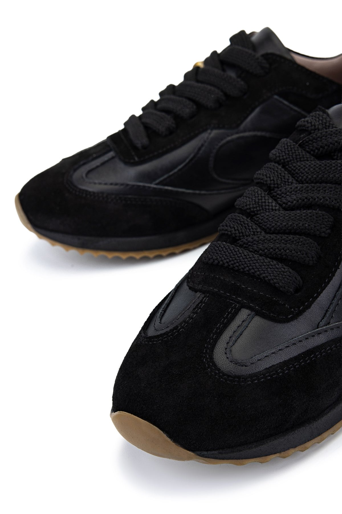 Tamer Tanca Kadın Hakiki Deri Siyah Sneakers & Spor Ayakkabı