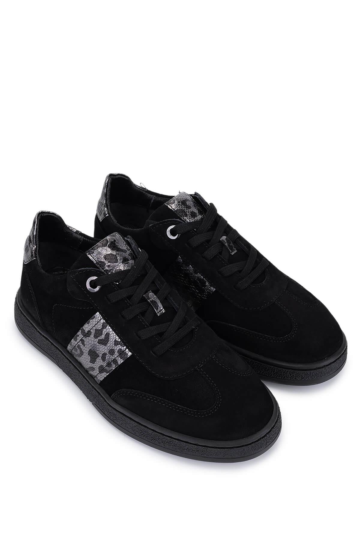 Tamer Tanca Kadın Hakiki Deri Siyah Sneakers & Spor Ayakkabı