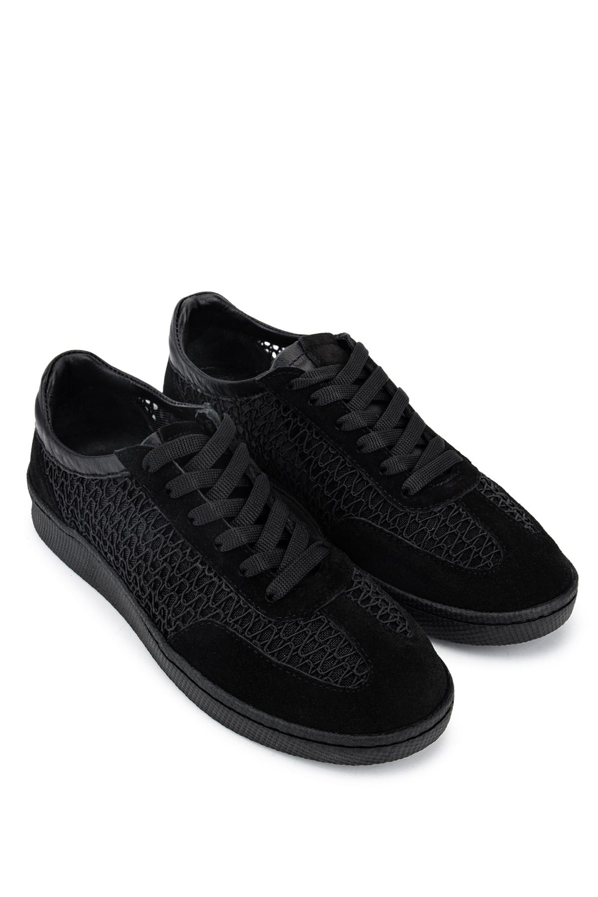 Tamer Tanca Kadın Hakiki Deri Siyah Sneakers & Spor Ayakkabı