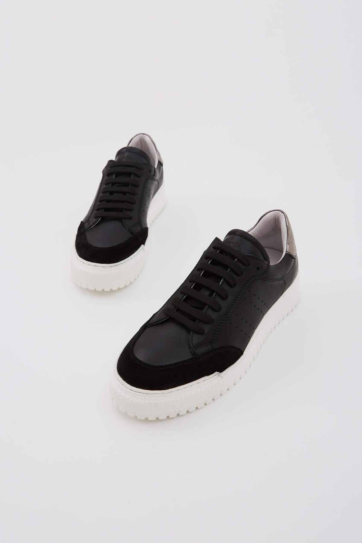 Tamer Tanca Kadın Hakiki Deri Siyah Sneakers & Spor Ayakkabı