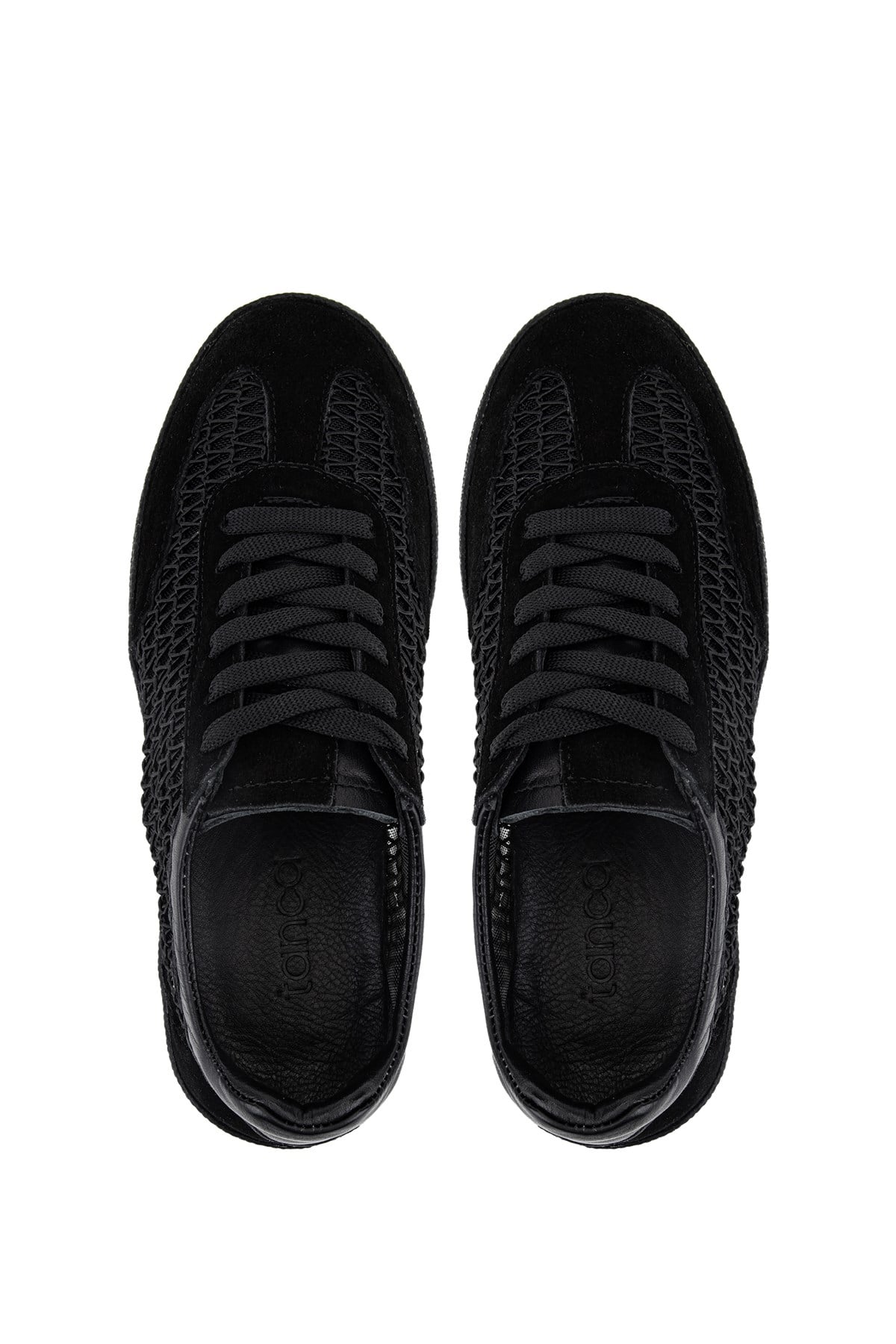 Tamer Tanca Kadın Hakiki Deri Siyah Sneakers & Spor Ayakkabı