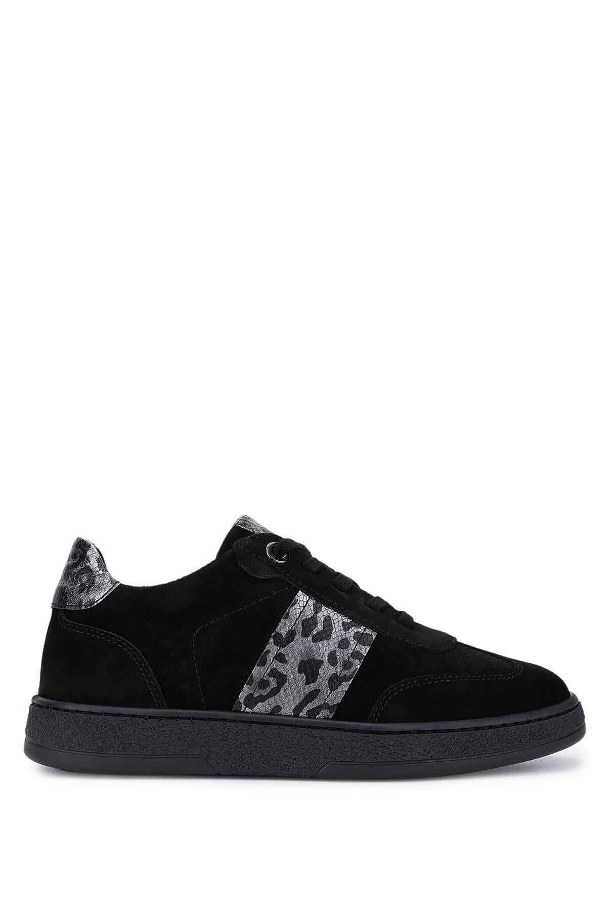 Tamer Tanca Kadın Hakiki Deri Siyah Sneakers & Spor Ayakkabı