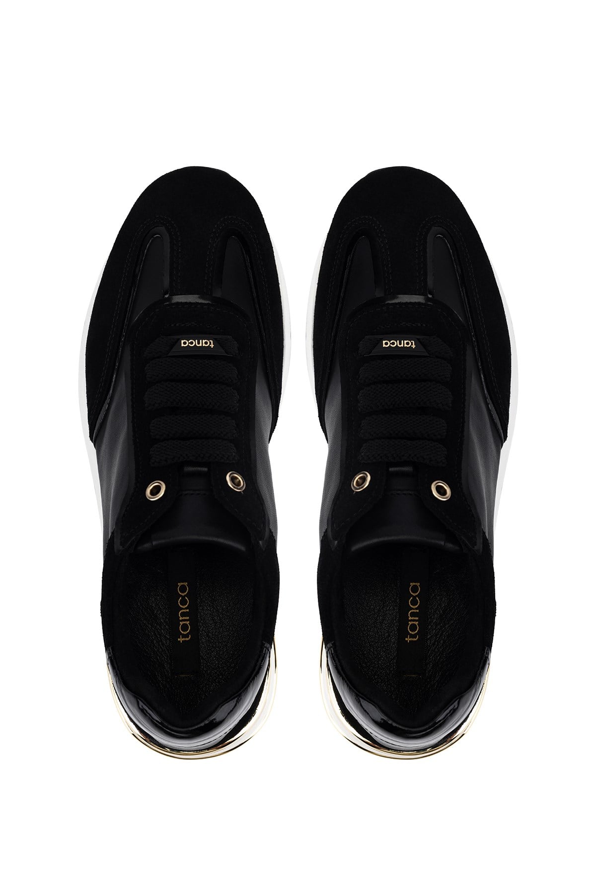 Tamer Tanca Kadın Hakiki Deri Siyah Süet Sneakers & Spor Ayakkabı
