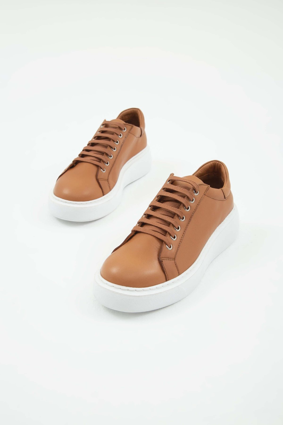 Tamer Tanca Kadın Hakiki Deri Taba Sneakers & Spor Ayakkabı