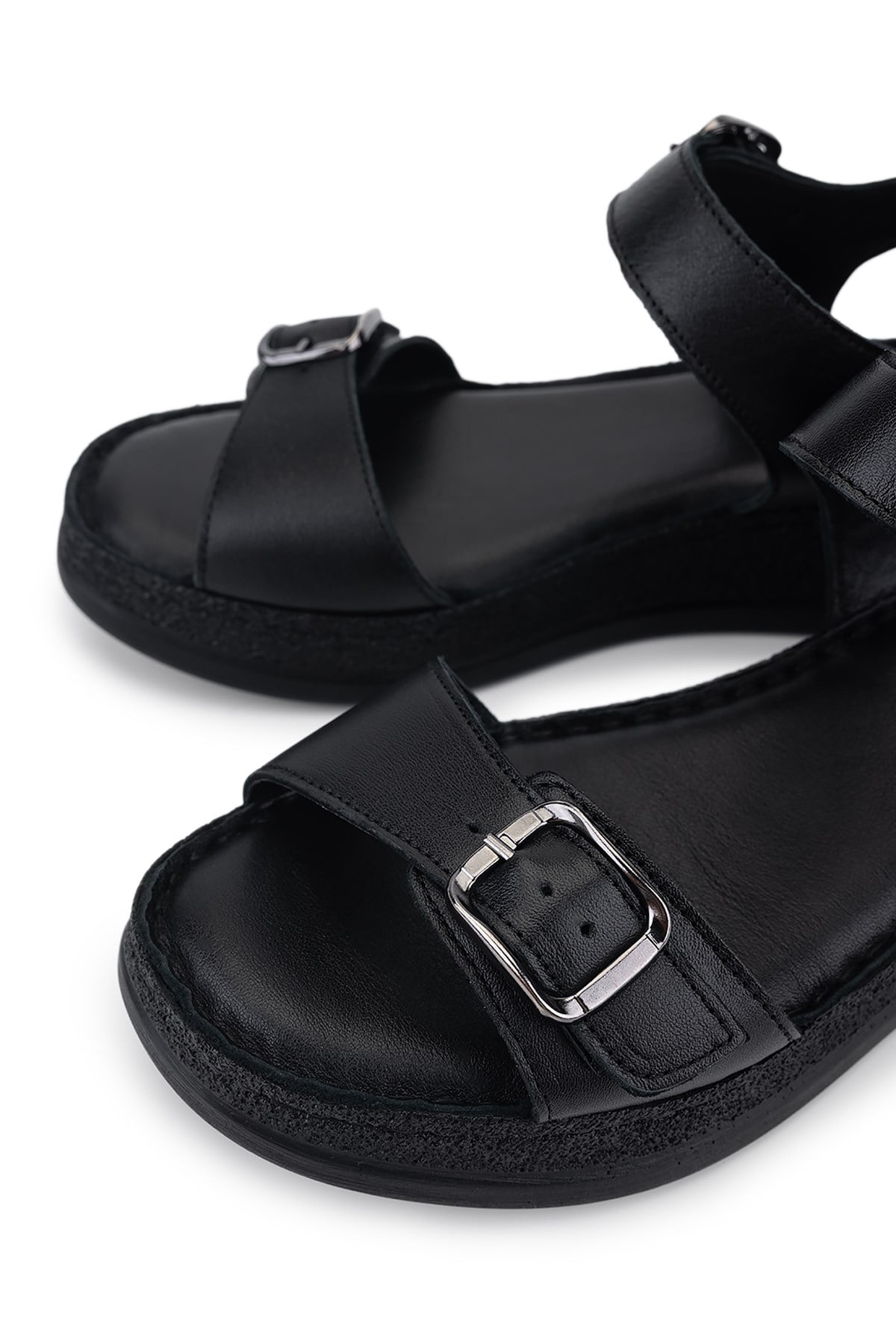 Tamer Tanca Kadın Siyah Comfort Sandalet