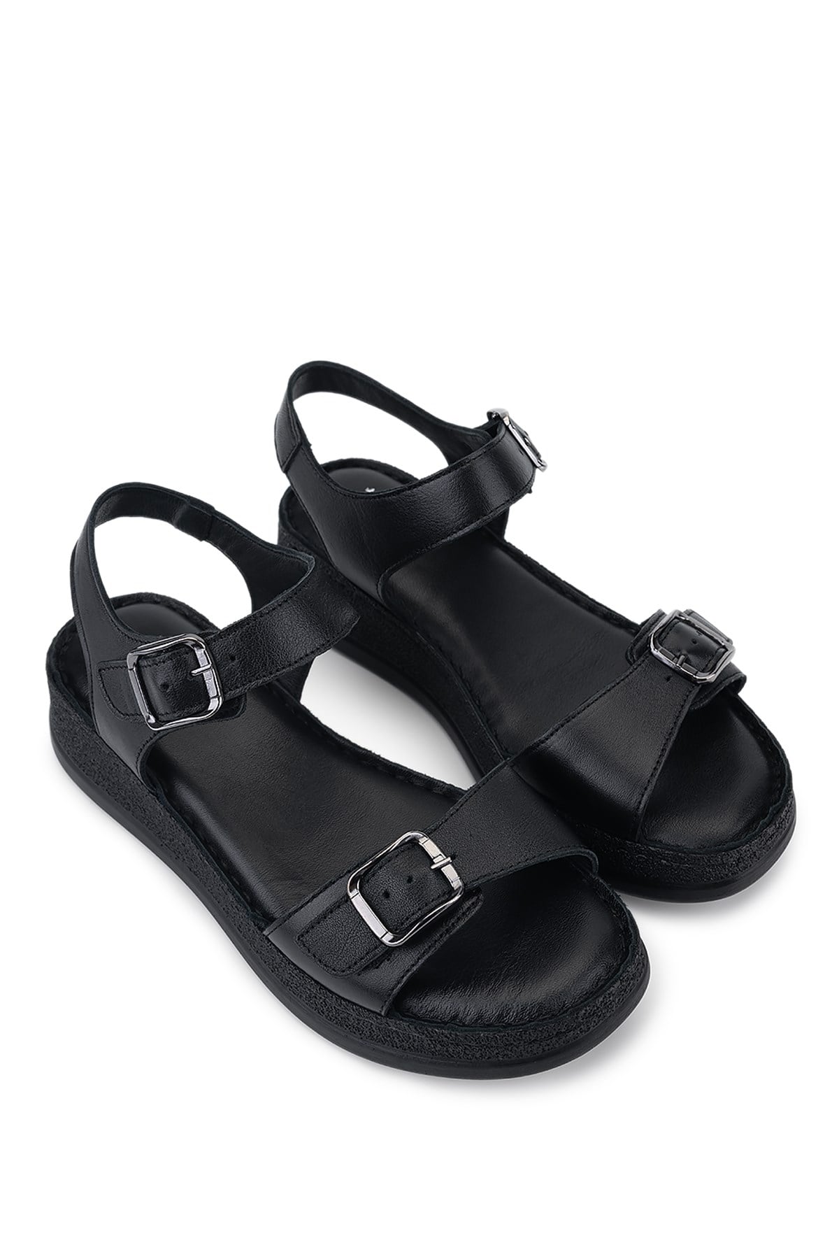 Tamer Tanca Kadın Siyah Comfort Sandalet