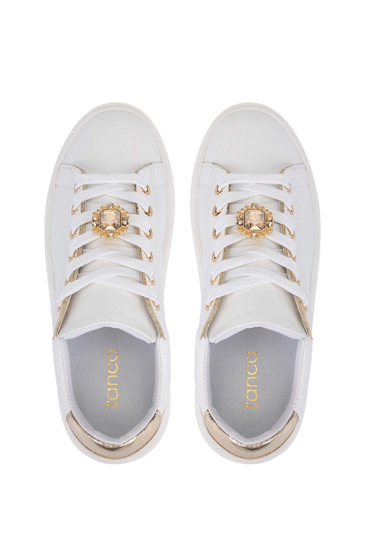Tamer Tanca Kadın Suni Deri Beyaz Sneakers & Spor Ayakkabı