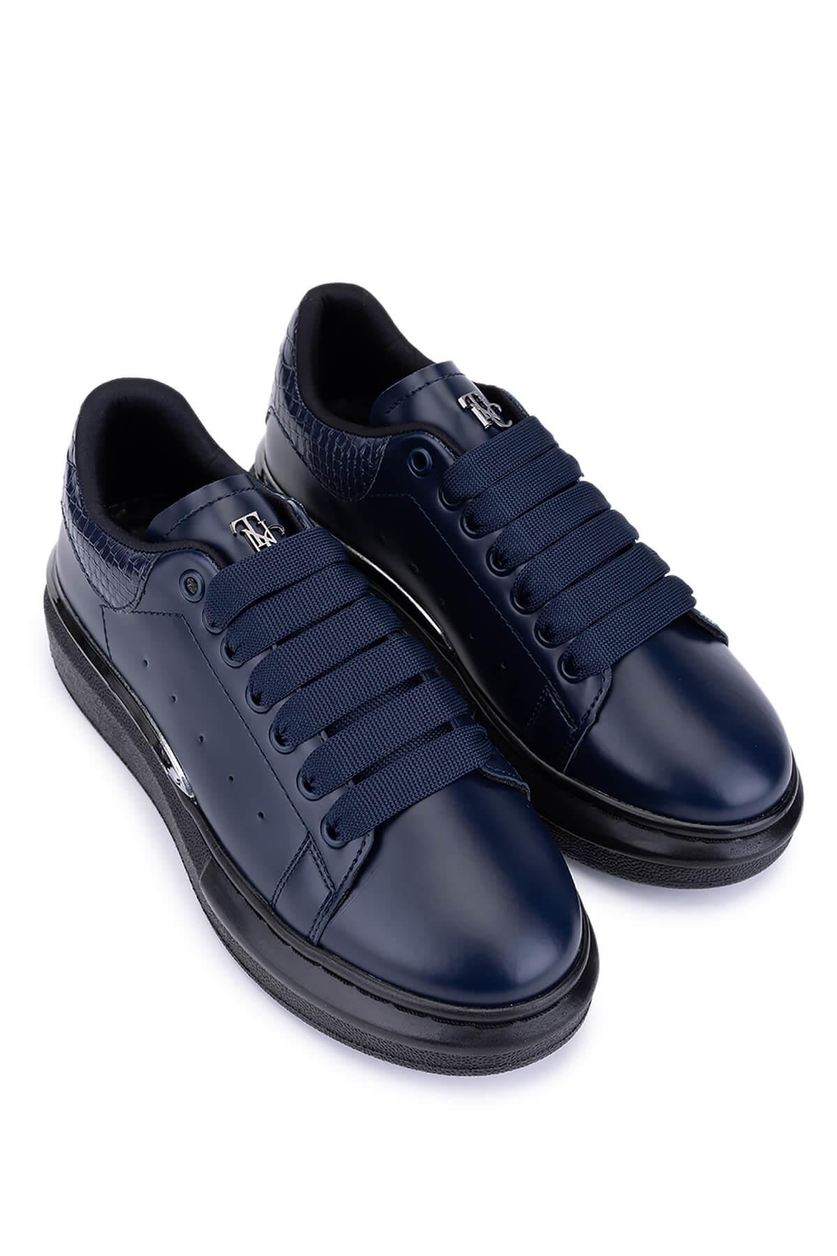 Tamer Tanca Kadın Suni Deri Lacivert Sneakers & Spor Ayakkabı