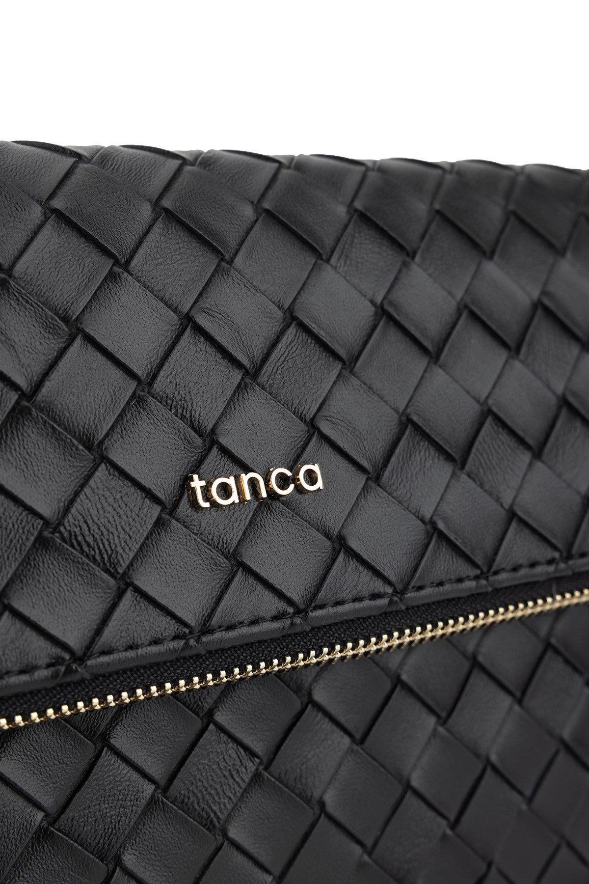 Tamer Tanca Kadın Suni Deri Siyah Clutch Çanta