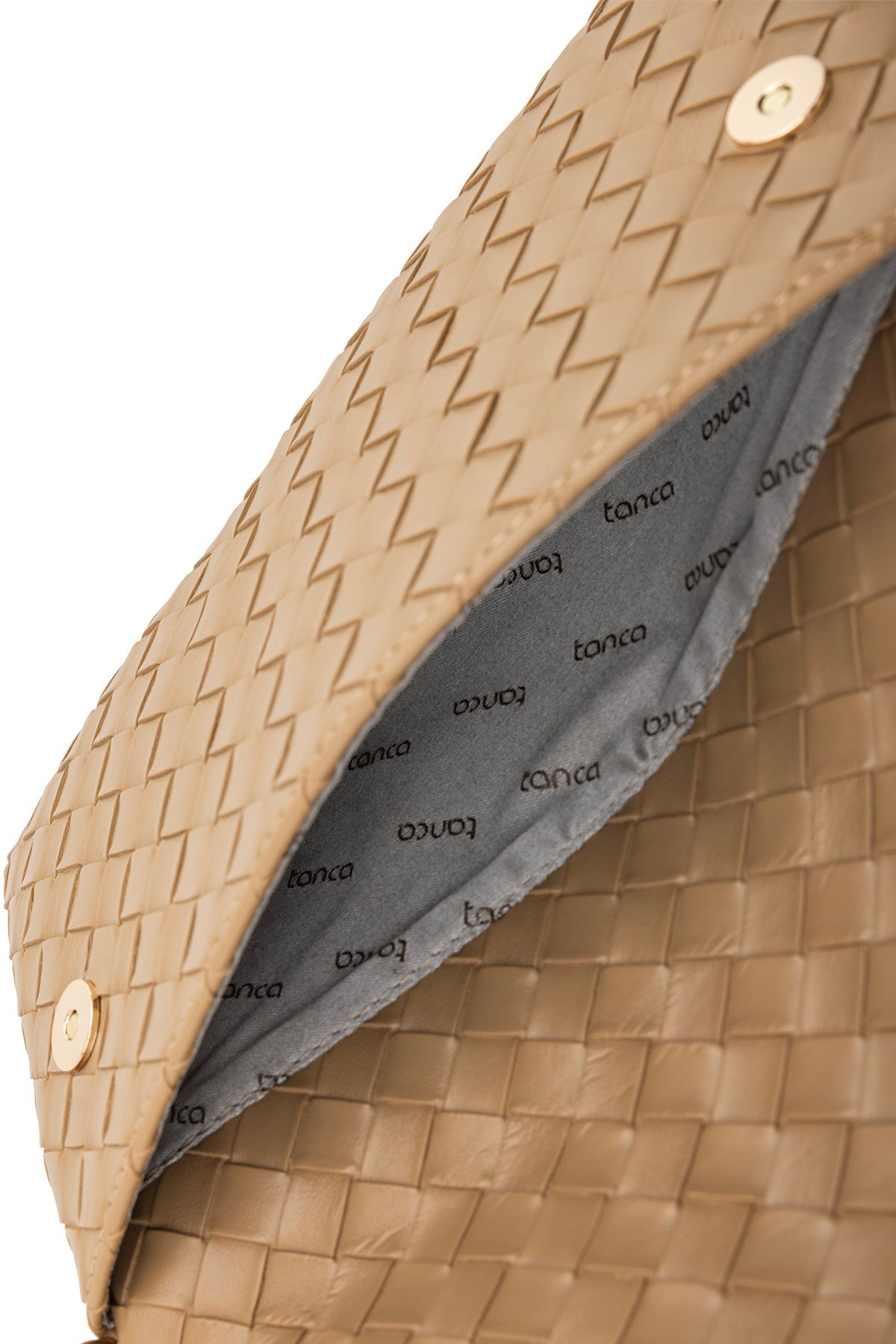 Tamer Tanca Kadın Suni Deri Vizon Clutch Çanta