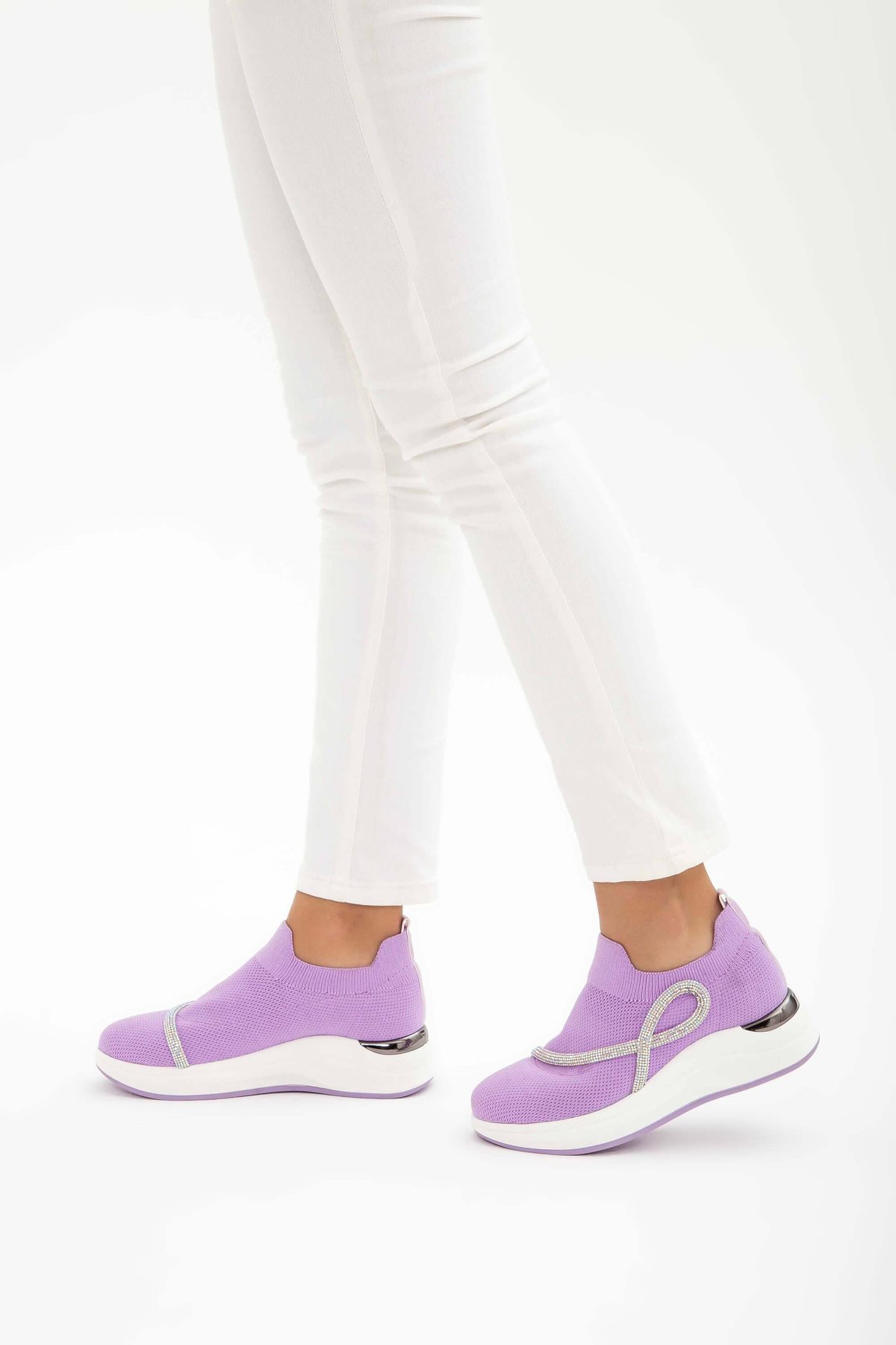 Tamer Tanca Kadın Tekstil Mor Sneakers & Spor Ayakkabı