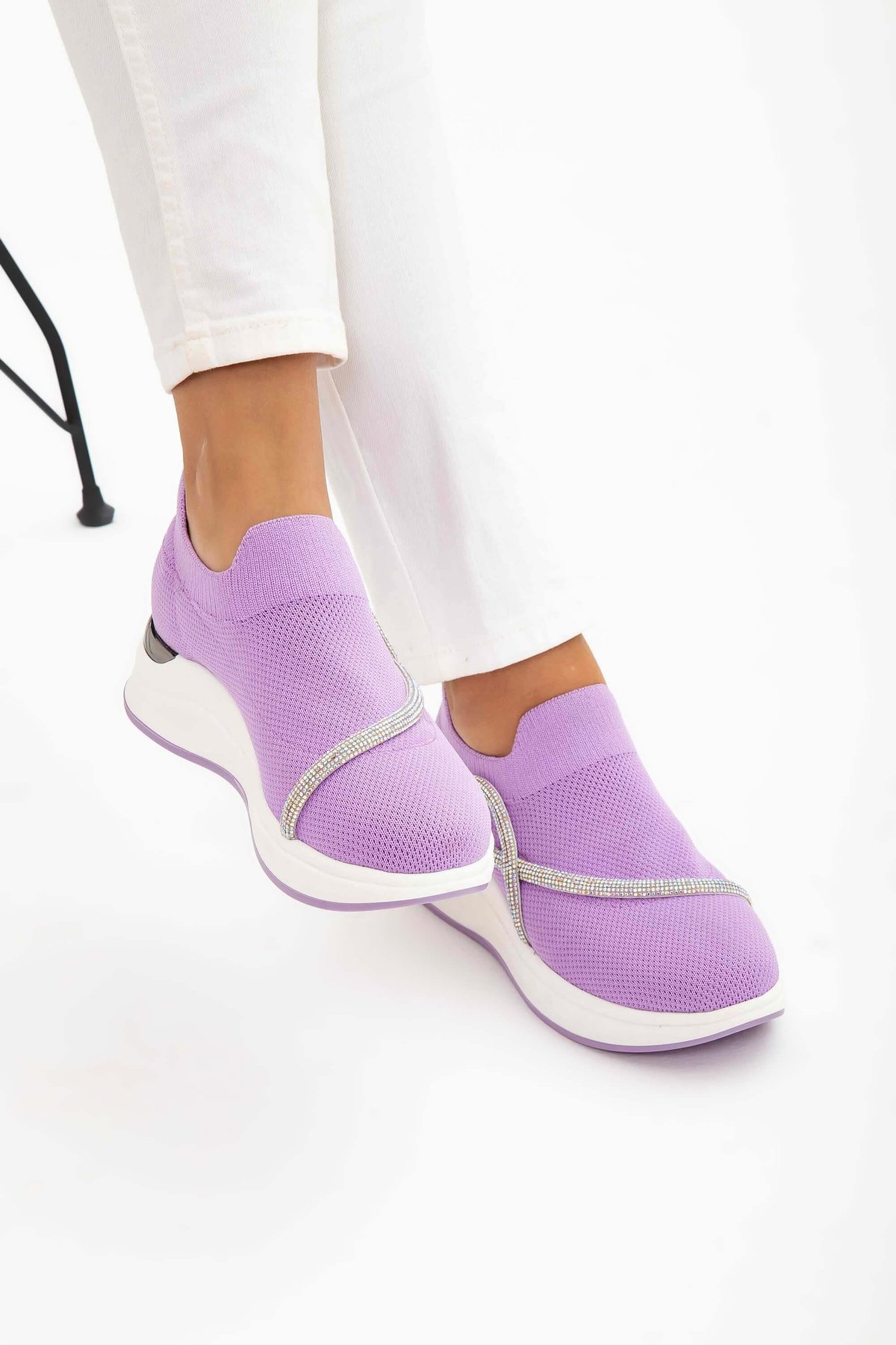 Tamer Tanca Kadın Tekstil Mor Sneakers & Spor Ayakkabı