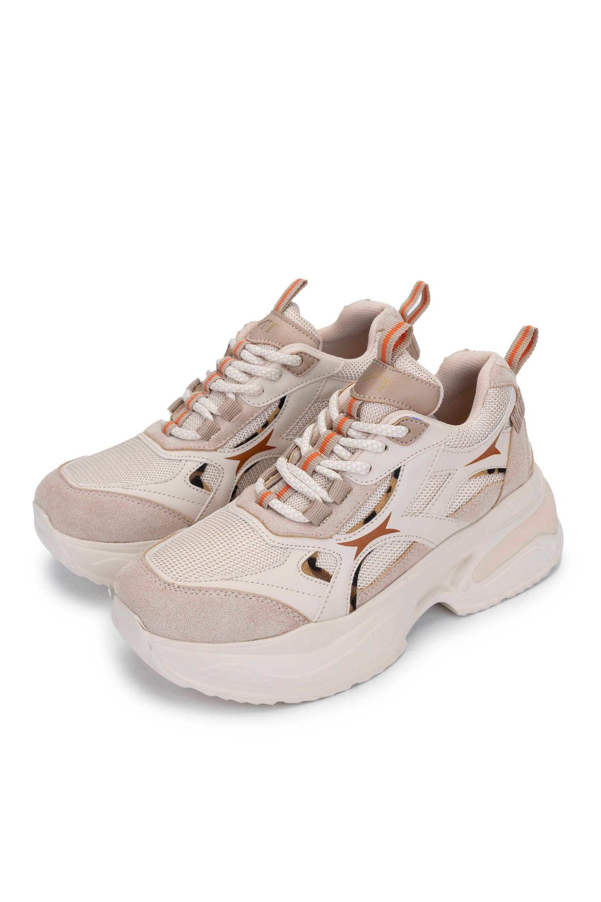 Tamer Tanca Kadın Tekstil/Vegan Bej Sneakers & Spor Ayakkabı