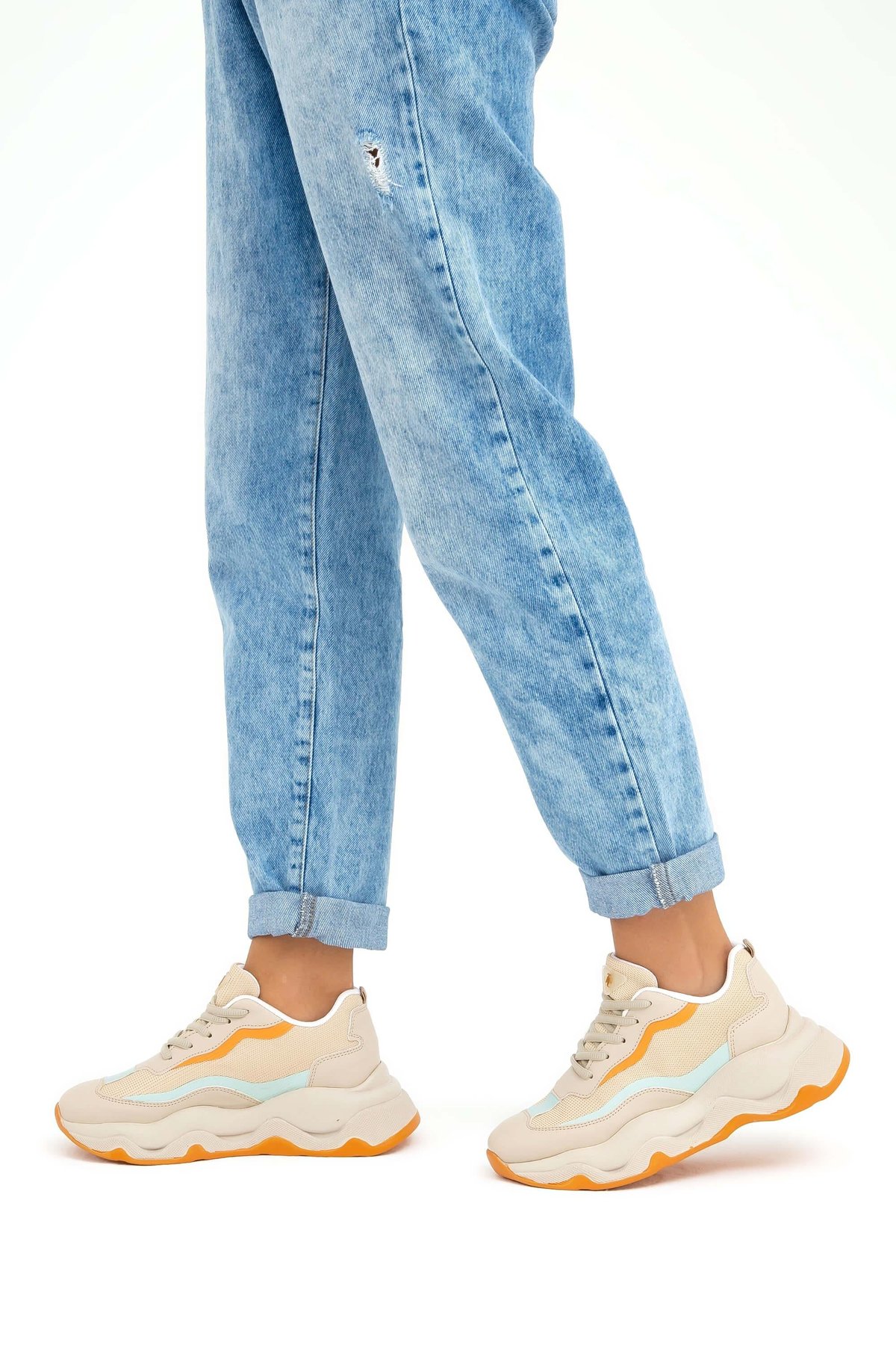 Tamer Tanca Kadın Vegan Bej Sneakers & Spor Ayakkabı