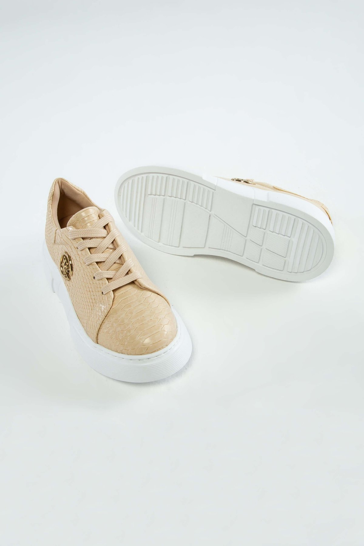 Tamer Tanca Kadın Vegan Bej Sneakers & Spor Ayakkabı