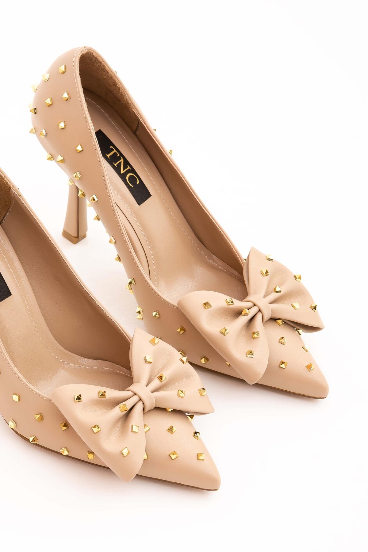 Tamer Tanca Kadın Vegan Bej Stiletto Ayakkabı