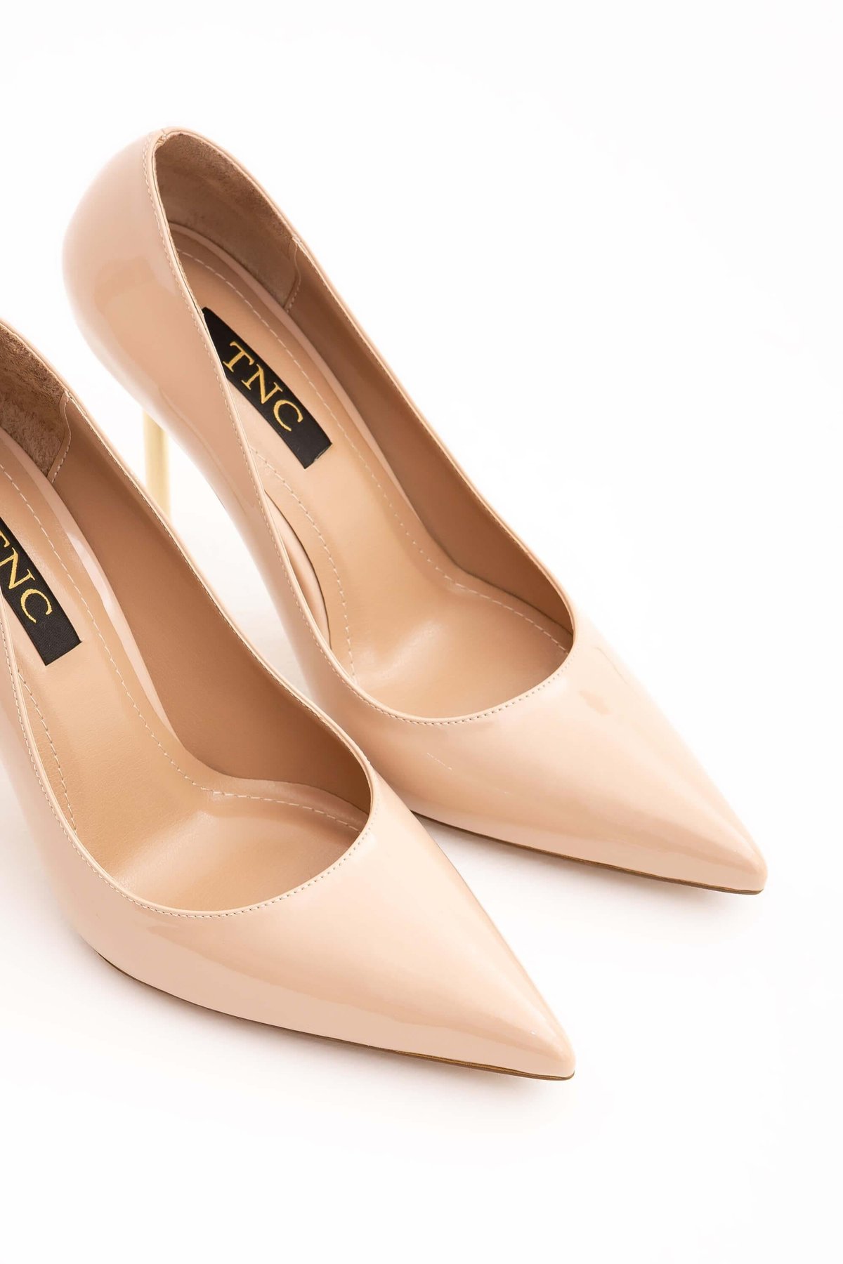 Tamer Tanca Kadın Vegan Bej Stiletto Ayakkabı