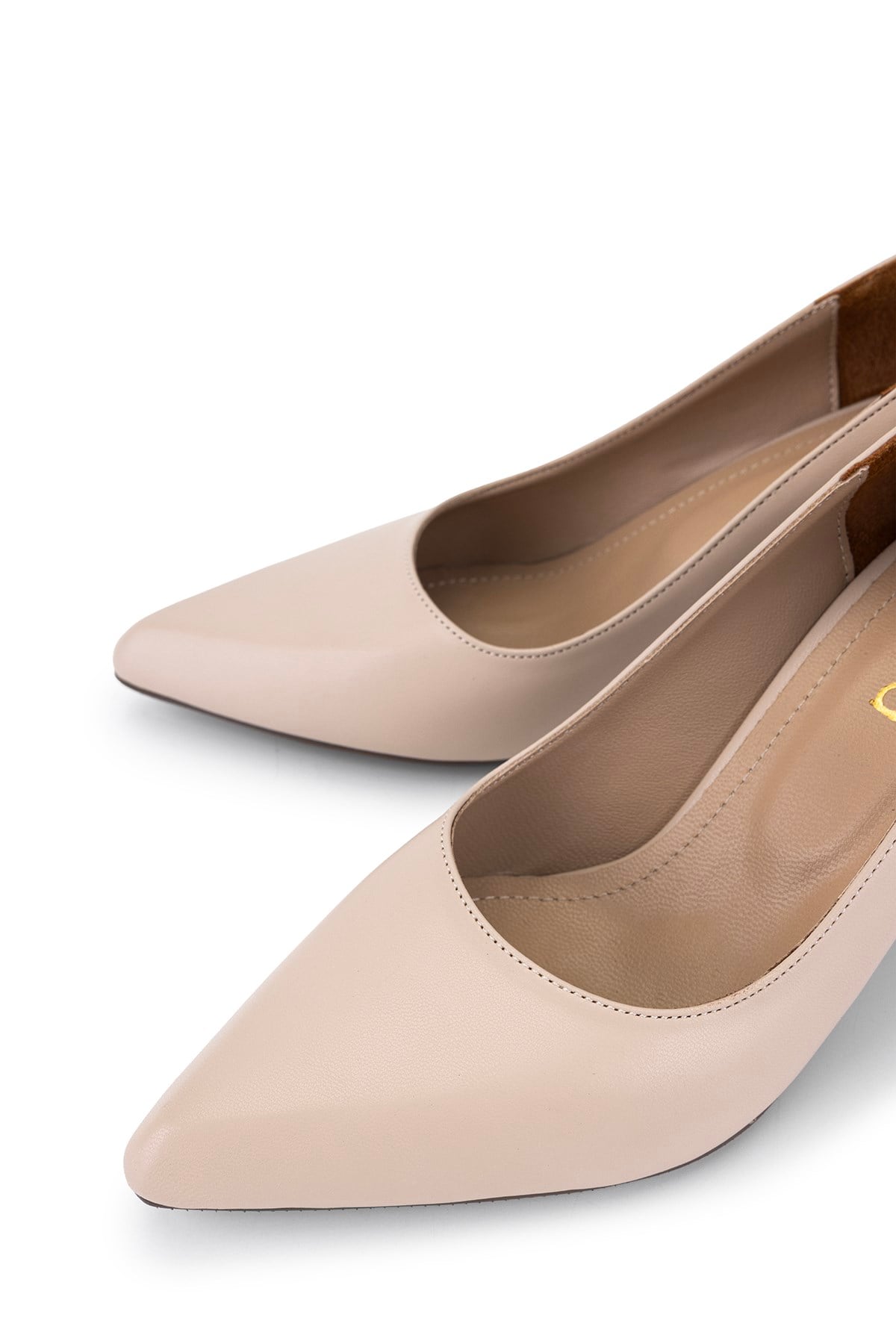 Tamer Tanca Kadın Vegan Bej Stiletto Ayakkabı