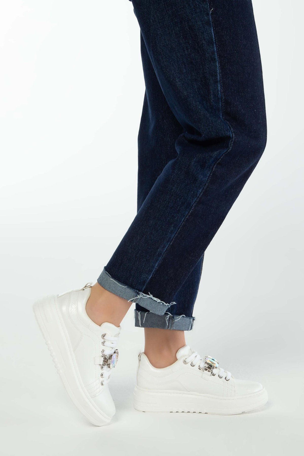 Tamer Tanca Kadın Vegan Beyaz Sneakers & Spor Ayakkabı