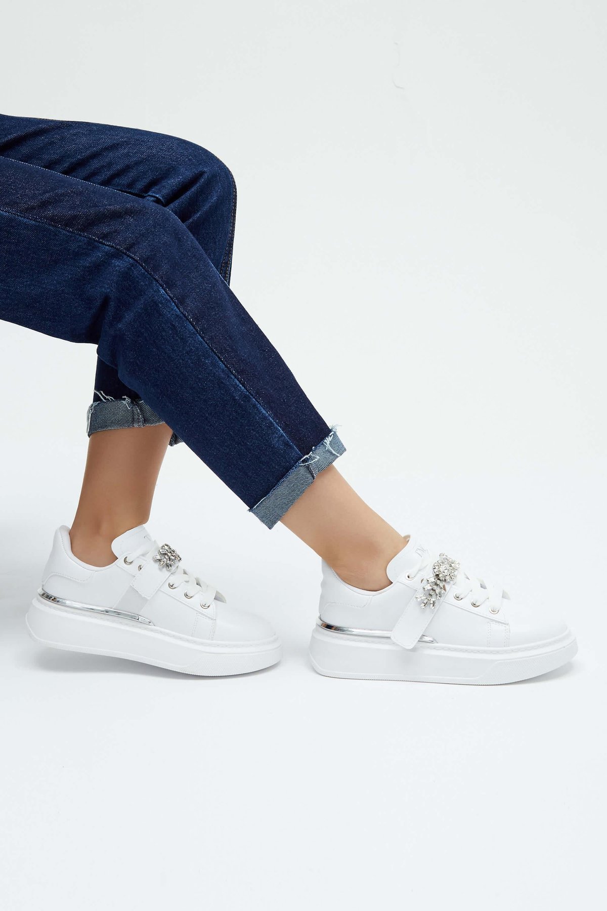 Tamer Tanca Kadın Vegan Beyaz Sneakers & Spor Ayakkabı