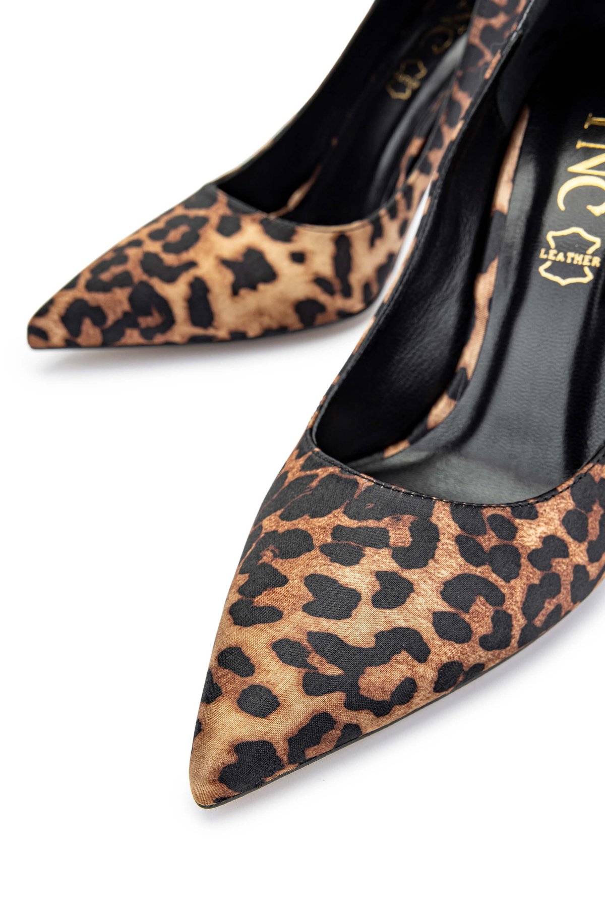Tamer Tanca Kadın Vegan Leopar Stiletto Ayakkabı