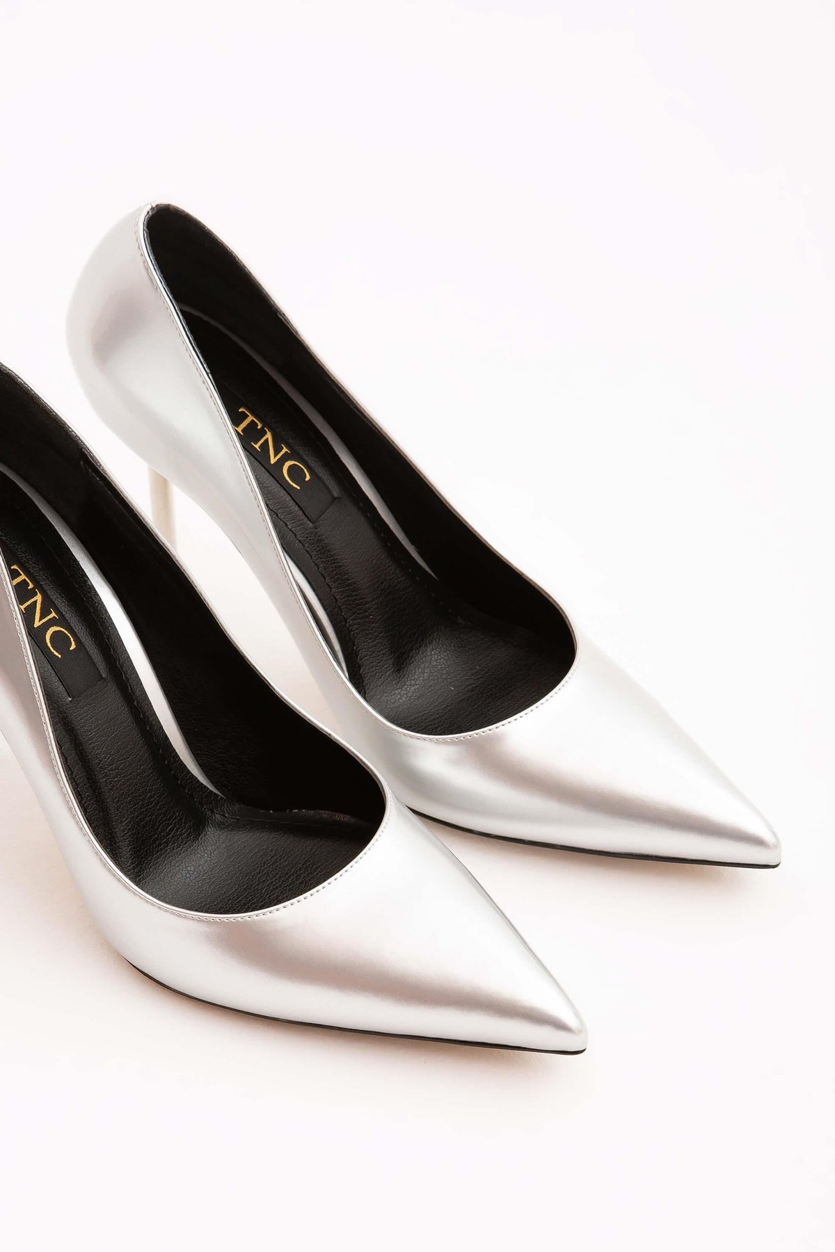 Tamer Tanca Kadın Vegan Metalik Stiletto Ayakkabı