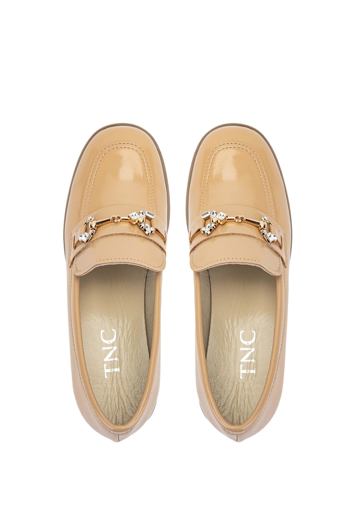 Tamer Tanca Kadın Vegan Nude Açma Loafer Ayakkabı