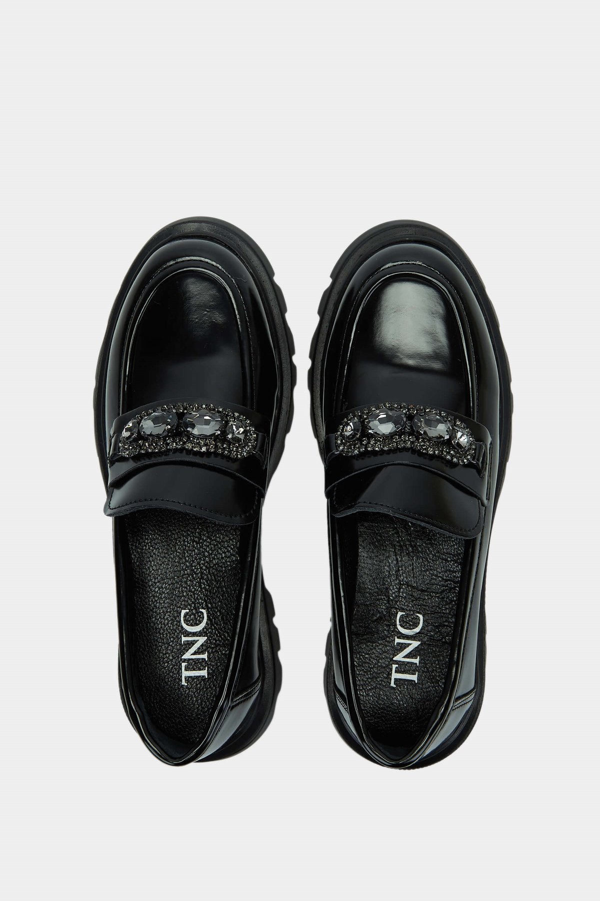 Tamer Tanca Kadın Vegan Siyah Açma Loafer Ayakkabı