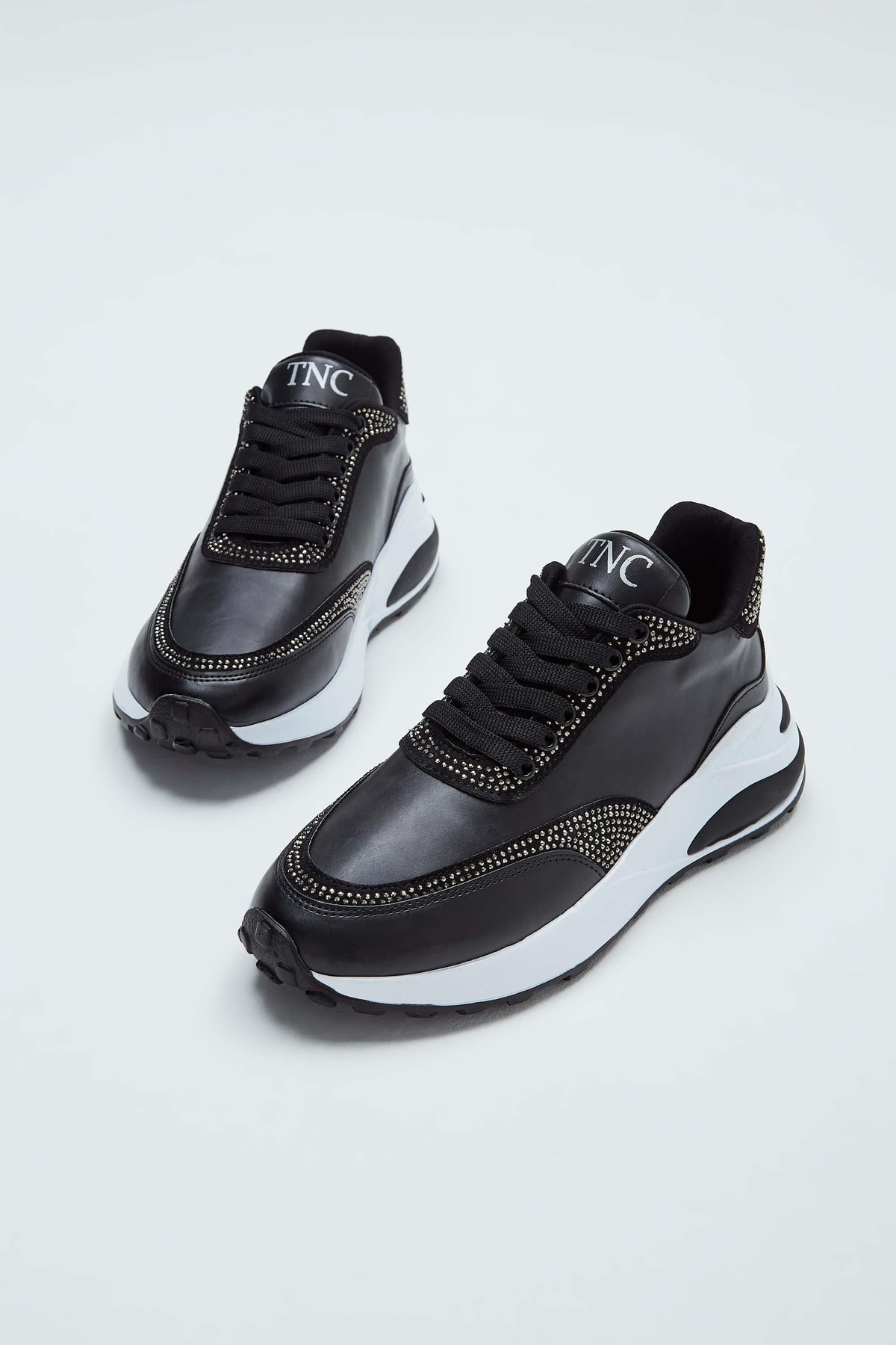 Tamer Tanca Kadın Vegan Siyah Sneakers & Spor Ayakkabı