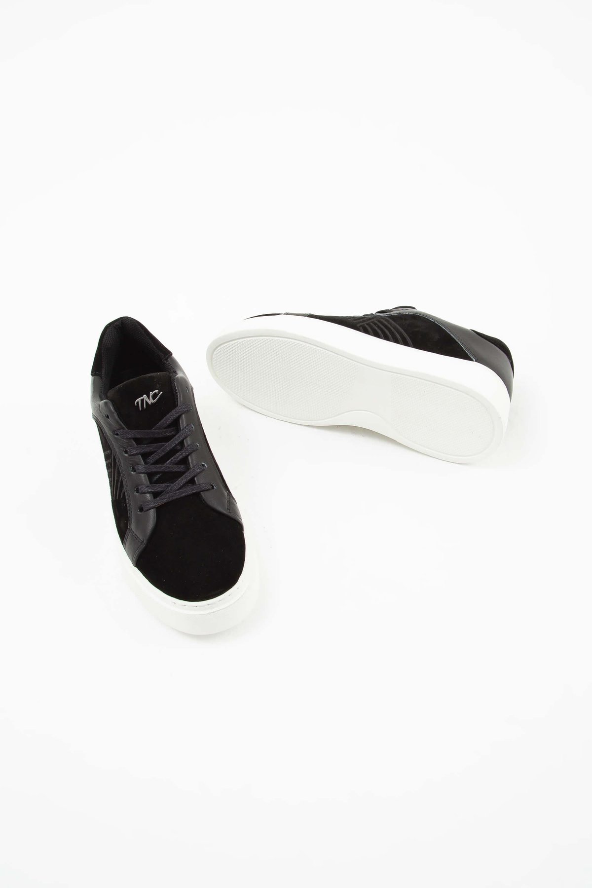Tamer Tanca Kadın Vegan Siyah Sneakers & Spor Ayakkabı