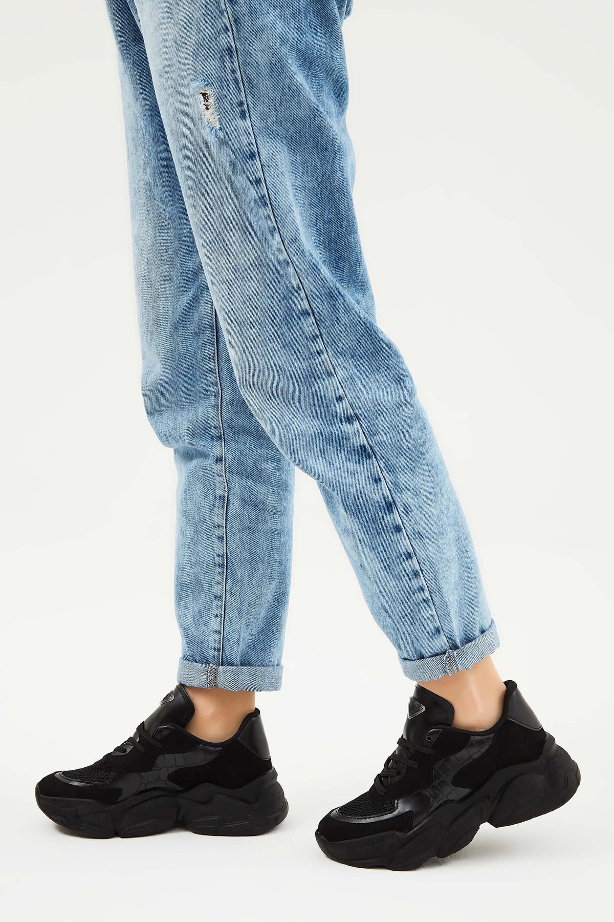 Tamer Tanca Kadın Vegan Siyah Sneakers & Spor Ayakkabı