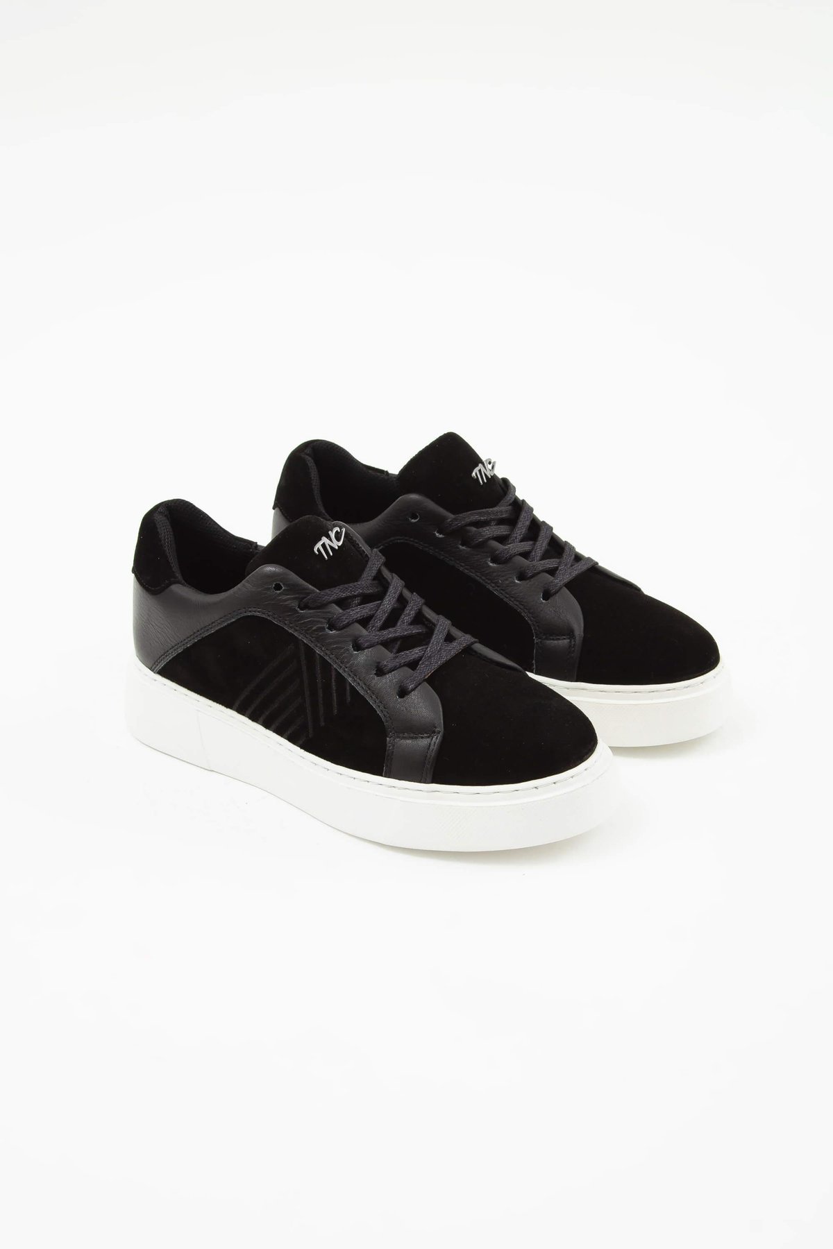 Tamer Tanca Kadın Vegan Siyah Sneakers & Spor Ayakkabı