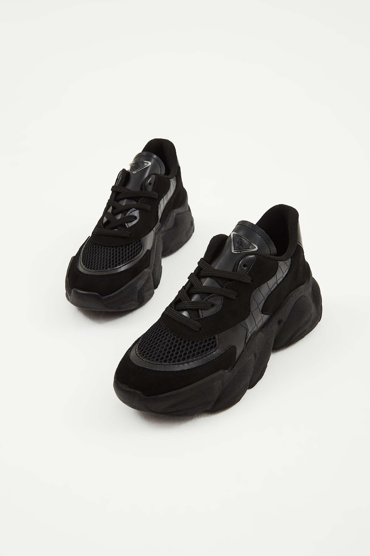 Tamer Tanca Kadın Vegan Siyah Sneakers & Spor Ayakkabı