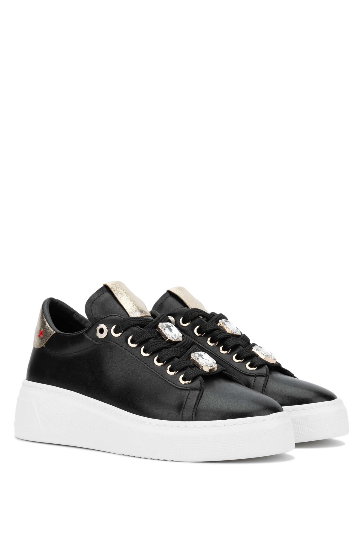 Tamer Tanca Kadın Vegan Siyah Sneakers & Spor Ayakkabı