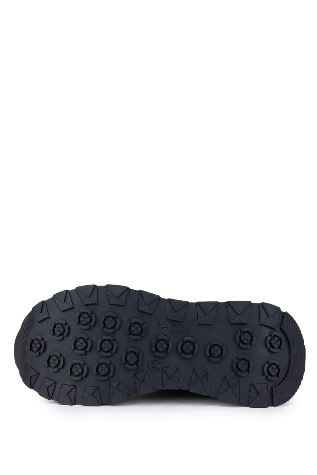 Tamer Tanca Kadın Vegan Siyah Sneakers & Spor Ayakkabı