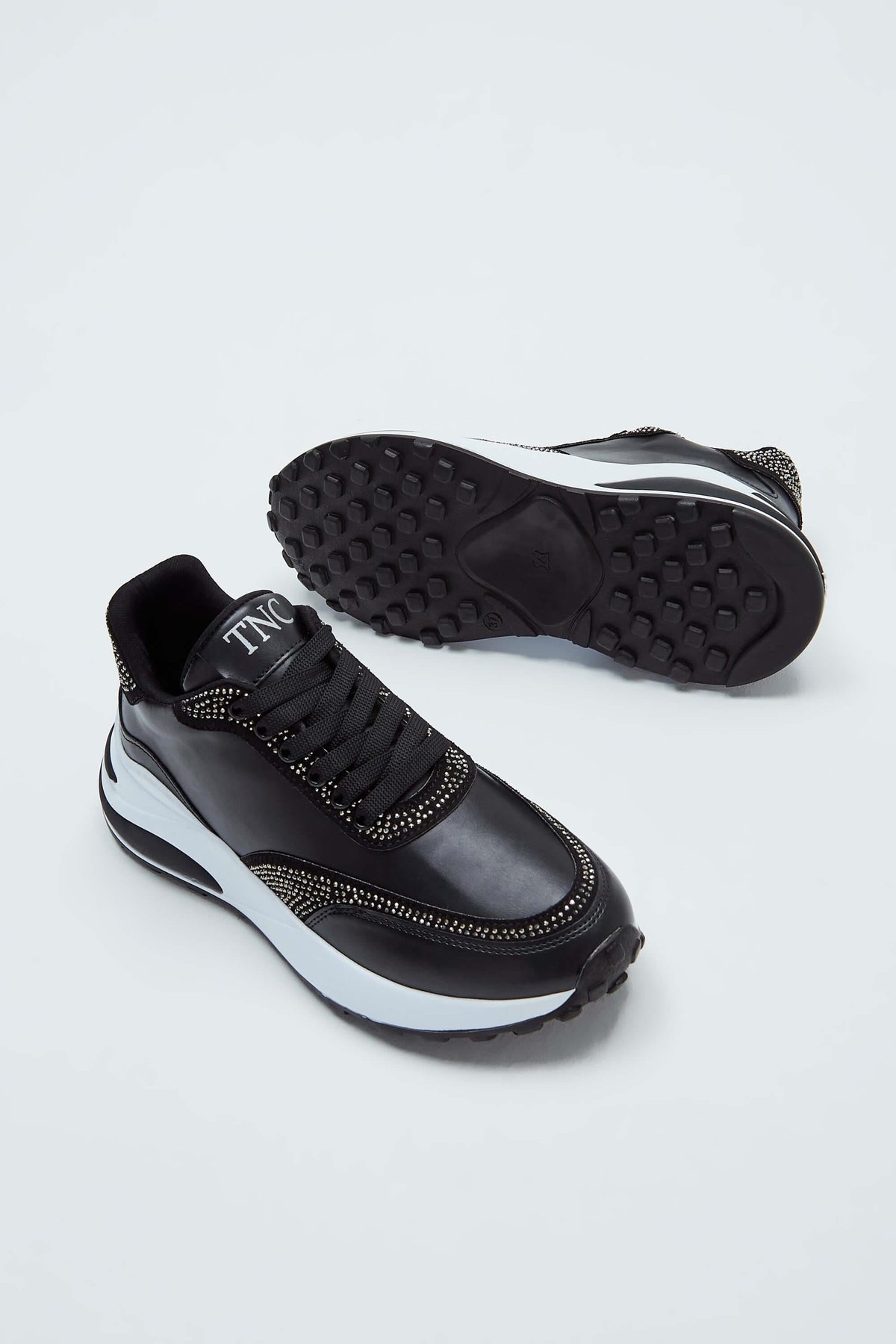 Tamer Tanca Kadın Vegan Siyah Sneakers & Spor Ayakkabı