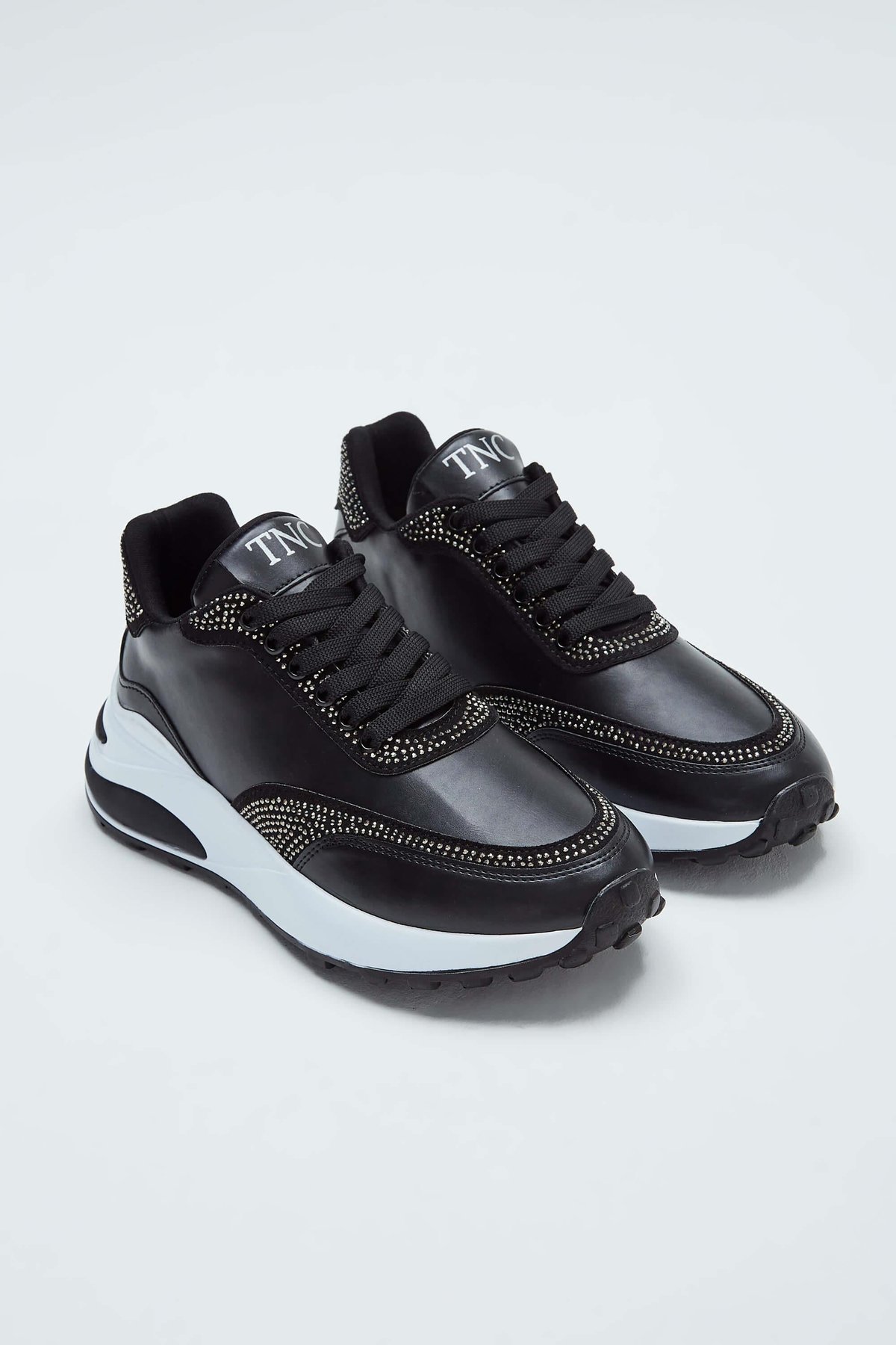 Tamer Tanca Kadın Vegan Siyah Sneakers & Spor Ayakkabı