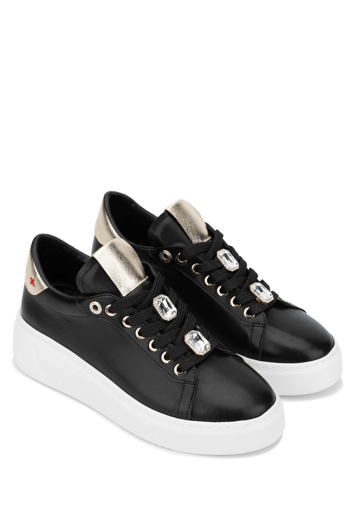 Tamer Tanca Kadın Vegan Siyah Sneakers & Spor Ayakkabı
