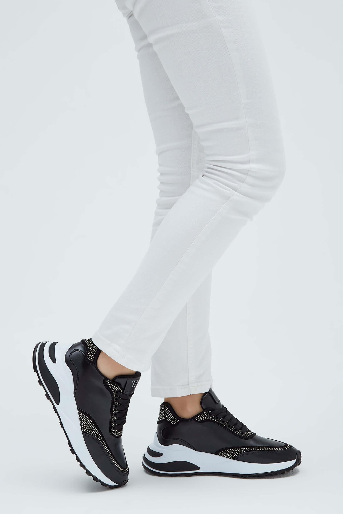 Tamer Tanca Kadın Vegan Siyah Sneakers & Spor Ayakkabı