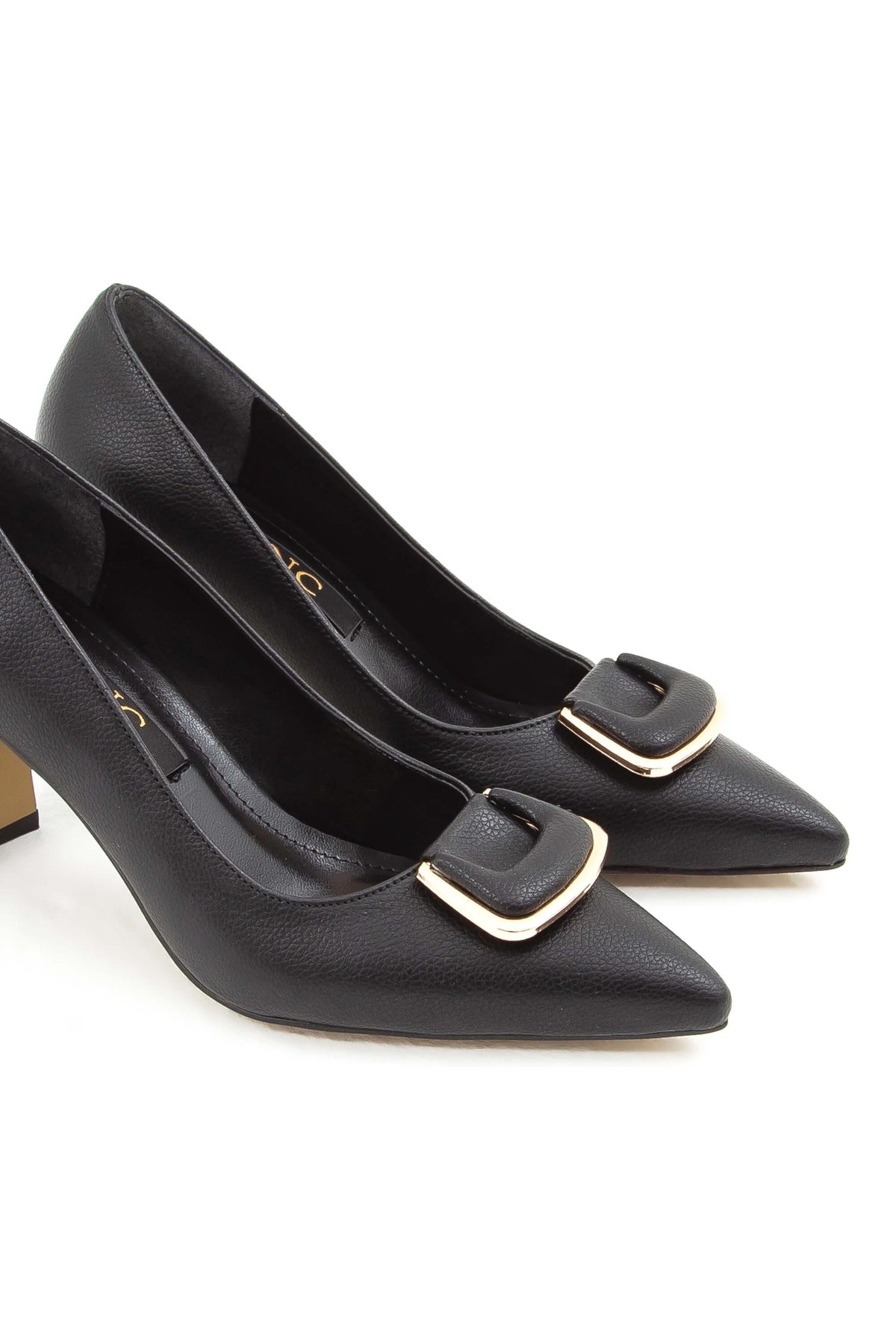 Tamer Tanca Kadın Vegan Siyah Stiletto Ayakkabı