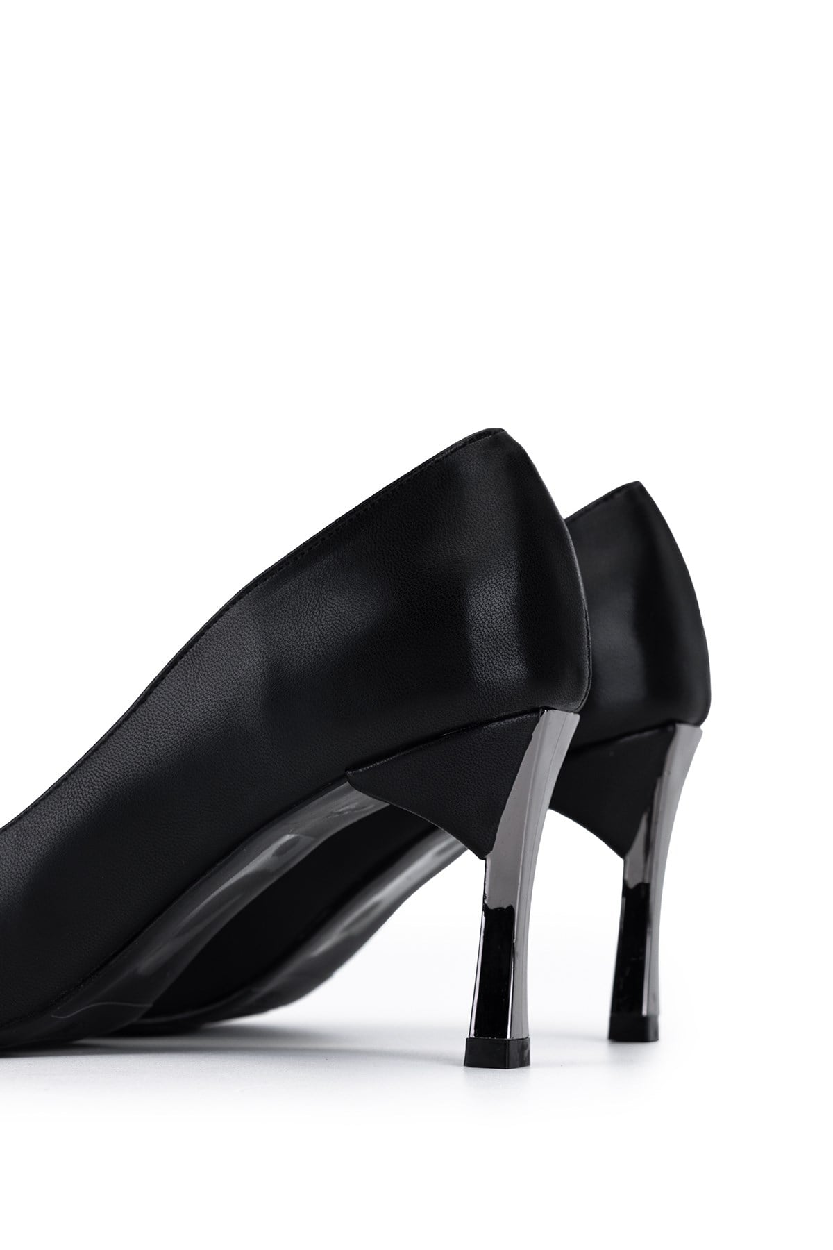 Tamer Tanca Kadın Vegan Siyah Stiletto Ayakkabı