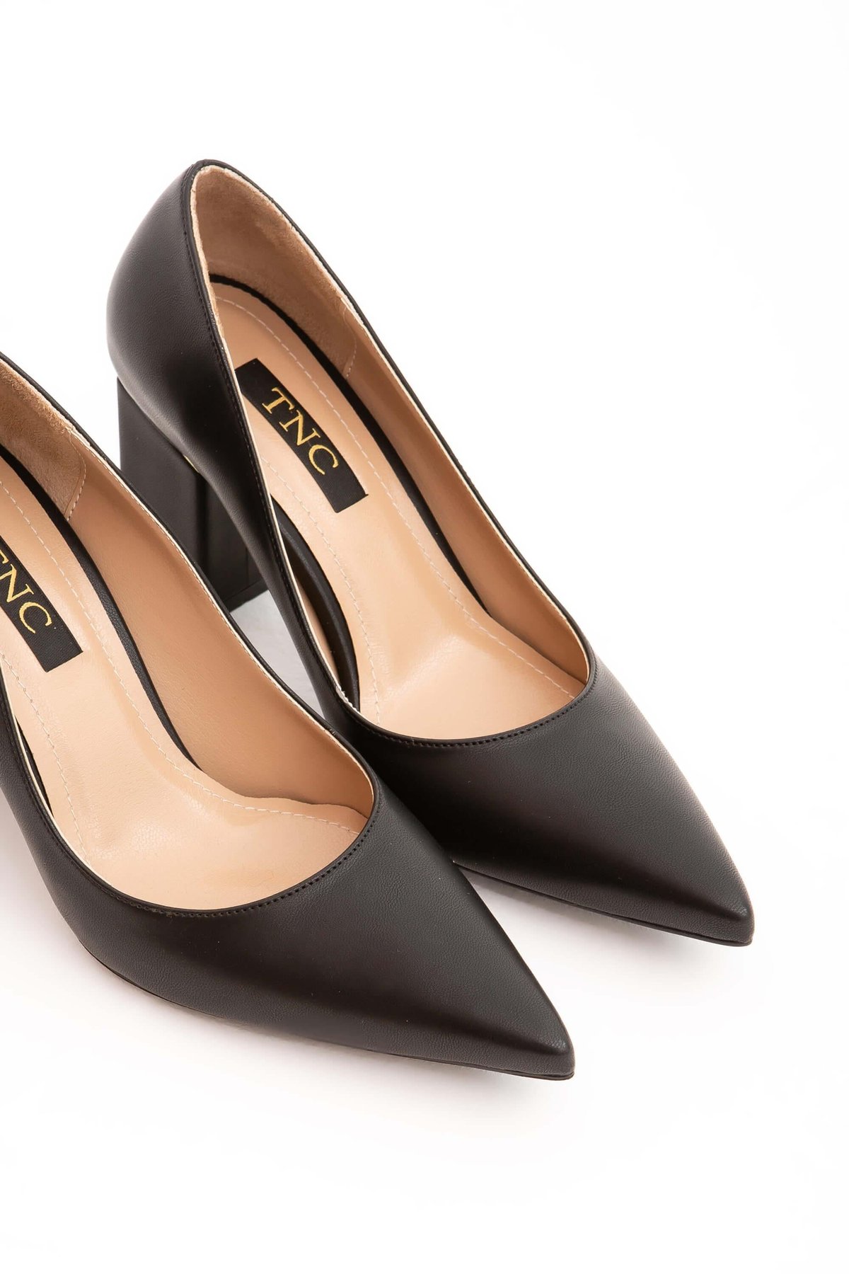 Tamer Tanca Kadın Vegan Siyah Stiletto Ayakkabı