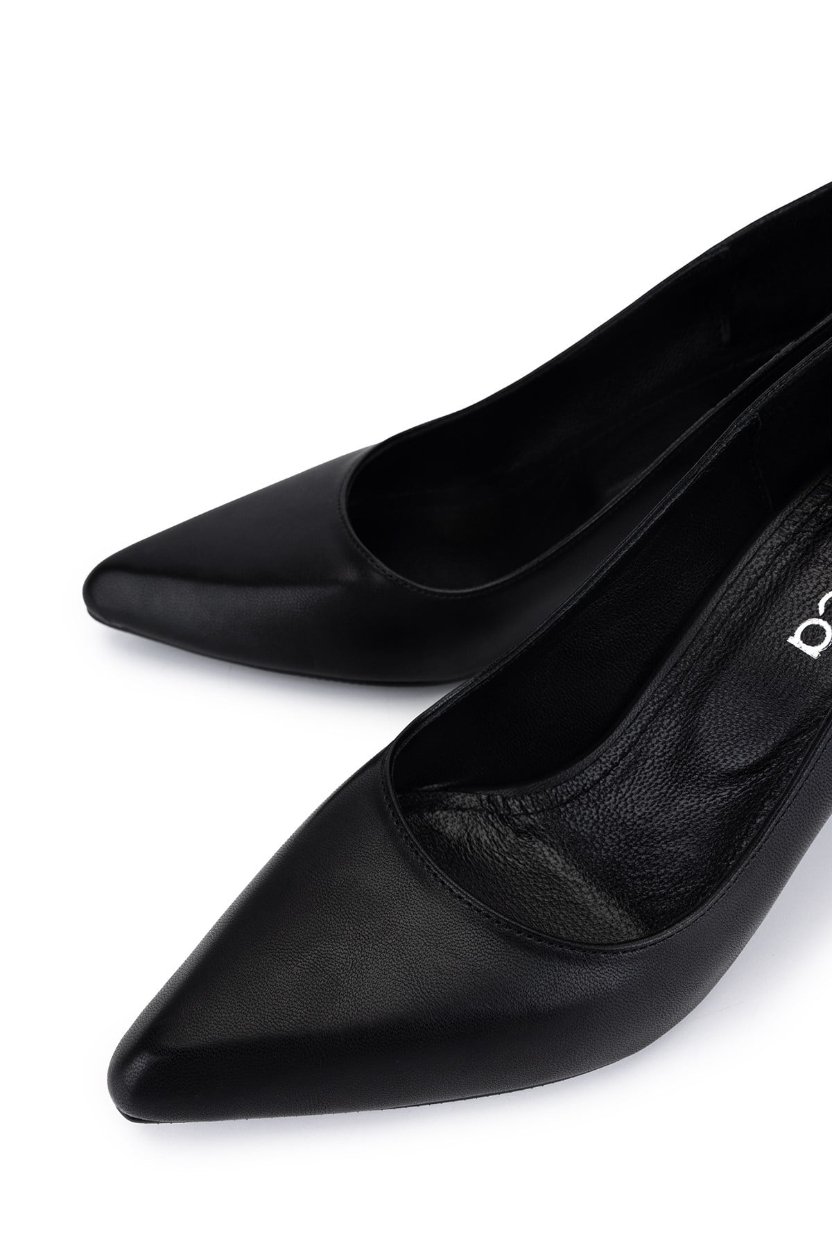 Tamer Tanca Kadın Vegan Siyah Stiletto Ayakkabı