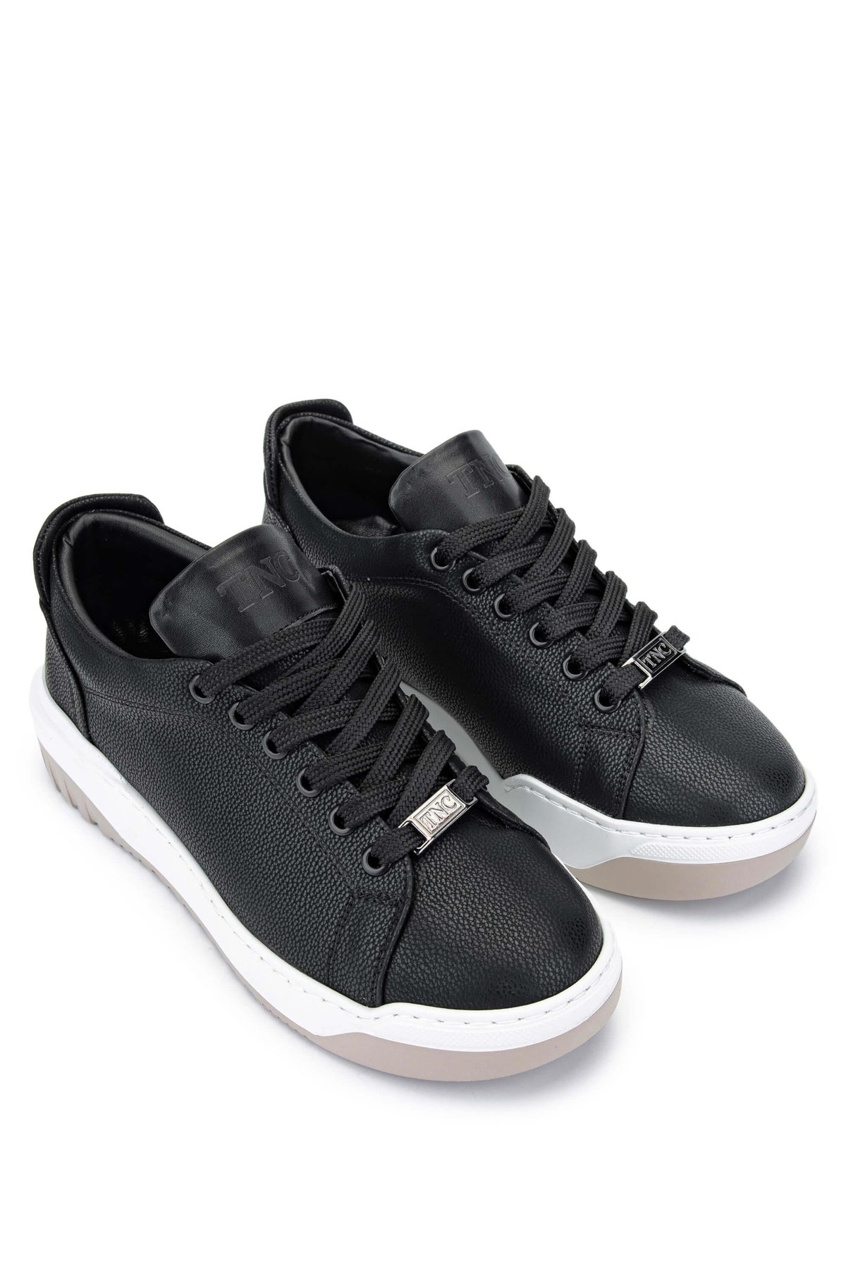 Tamer Tanca Kadın Vegan Siyah/Bej Sneakers & Spor Ayakkabı