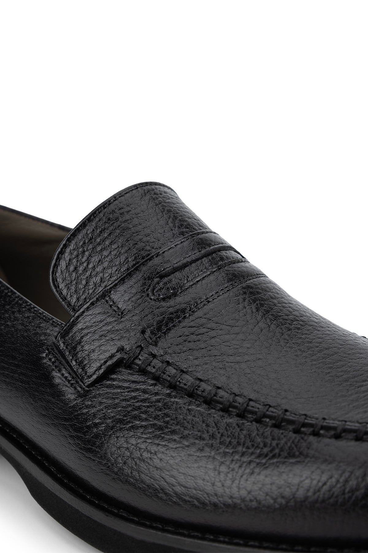 Tanca Premium Erkek Hakiki Deri Siyah Loafer Ayakkabı