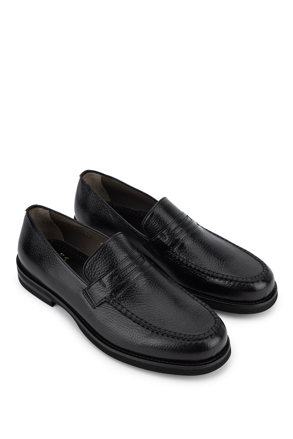 Tanca Premium Erkek Hakiki Deri Siyah Loafer Ayakkabı