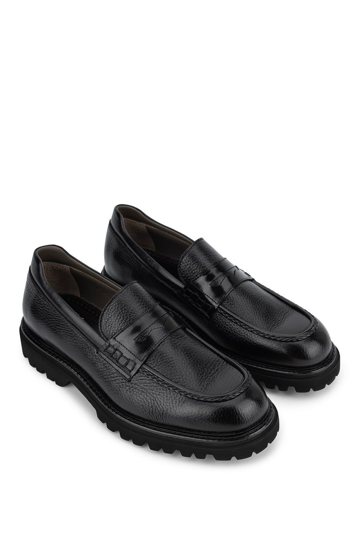 Tanca Premium Erkek Hakiki Deri Siyah Loafer Ayakkabı