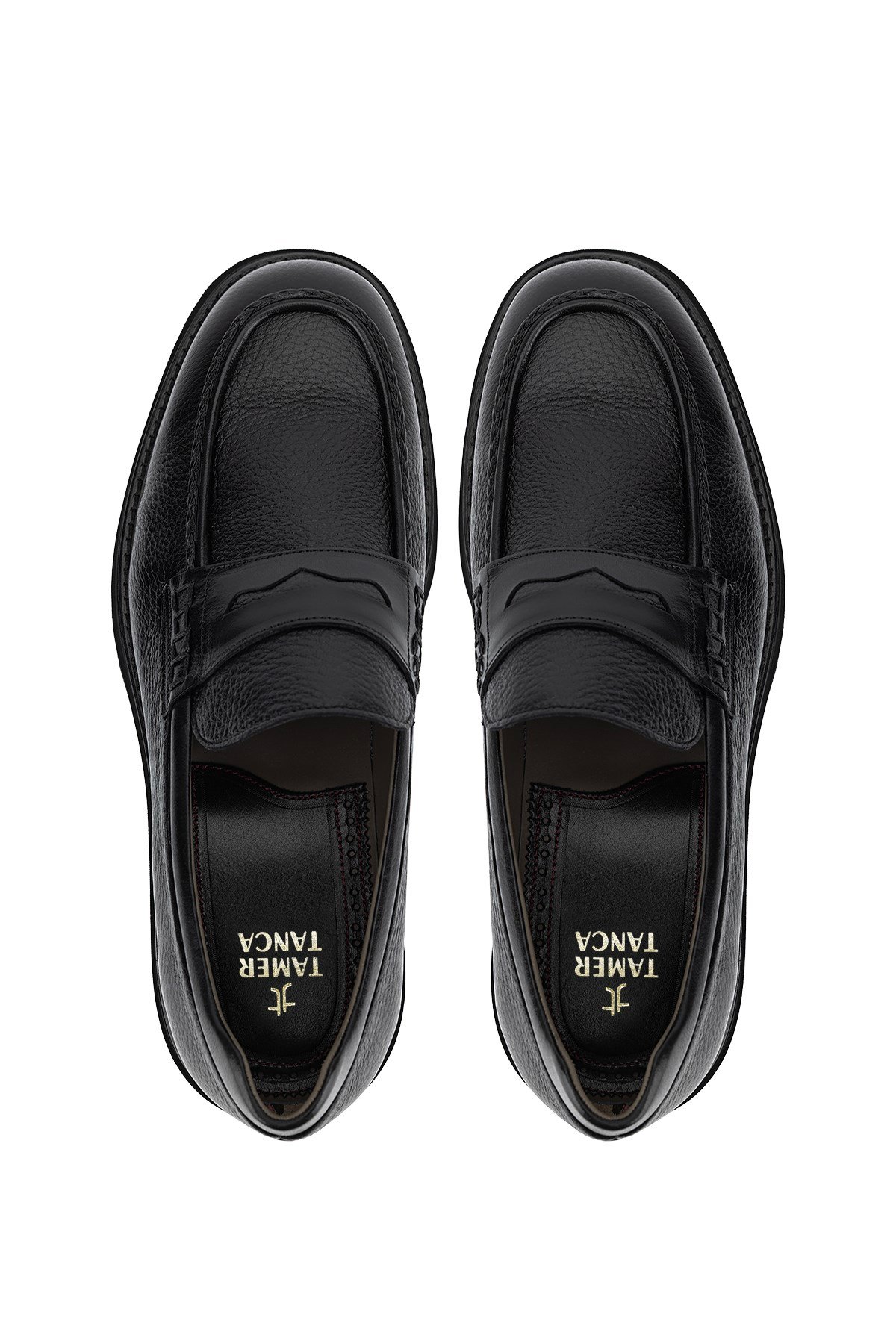 Tanca Premium Erkek Hakiki Deri Siyah Loafer Ayakkabı