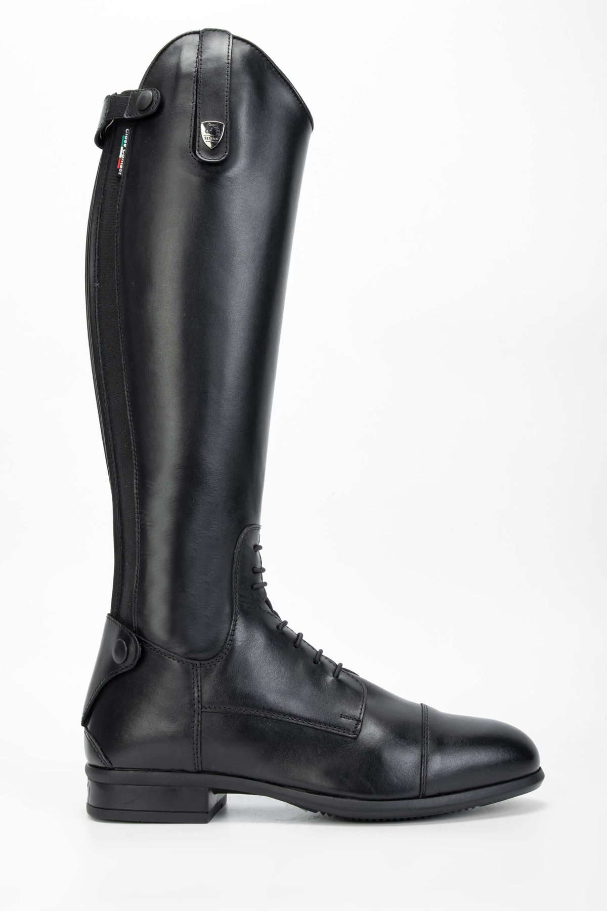 Tattini Unisex Hakiki Deri Siyah (Small) Binici Cizmesi Çizme
